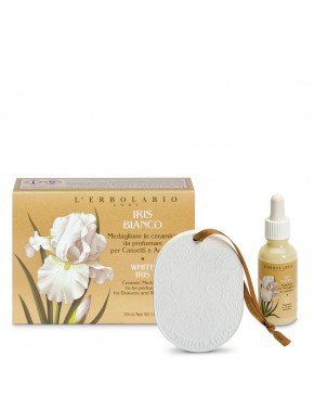 Iris Blanc senteur médaillon pour armoir