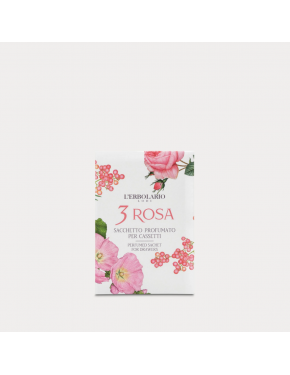3 Rosa Sachet de tiroir parfumé