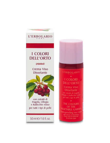 Farben des Gemüsegartens Durstlöschende Gesichtscreme