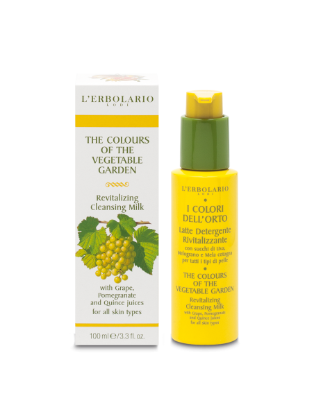 Farben des Gemüsegartens Revitalisierende Reinigungsmilch